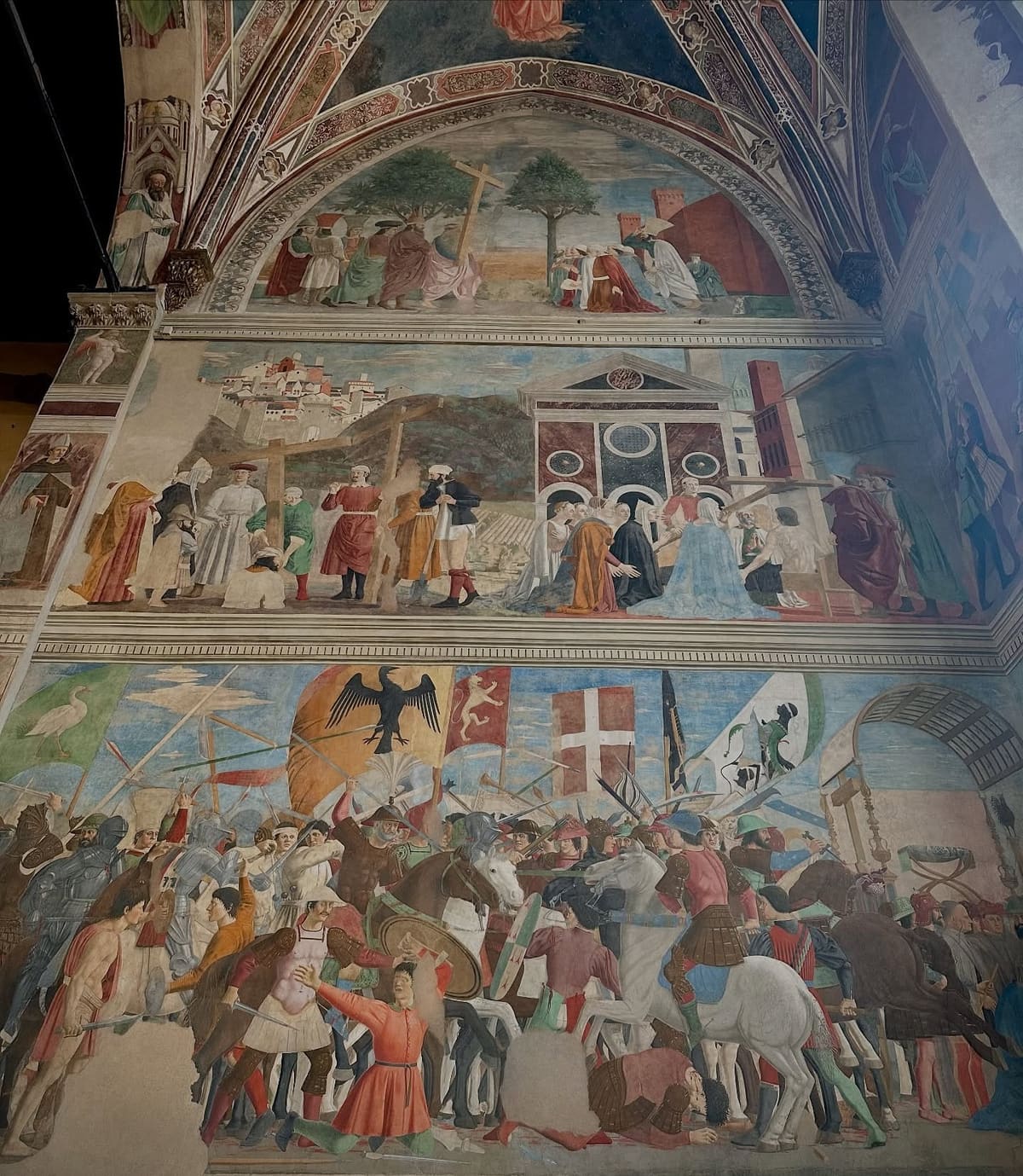 Restaurant artwork at Antico Forno La Pieve