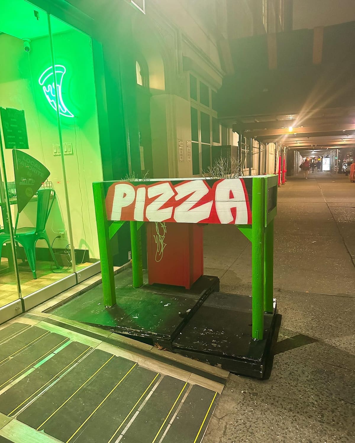 Restaurant exterior at Baked by Luigi