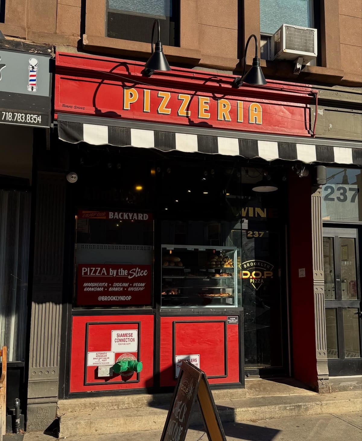 Restaurant exterior at Brooklyn DOP in Park Slope