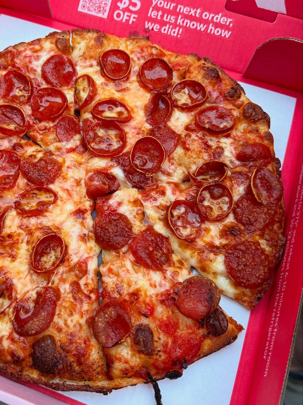 Whole pizza at Hot Box Pizza in Somerville
