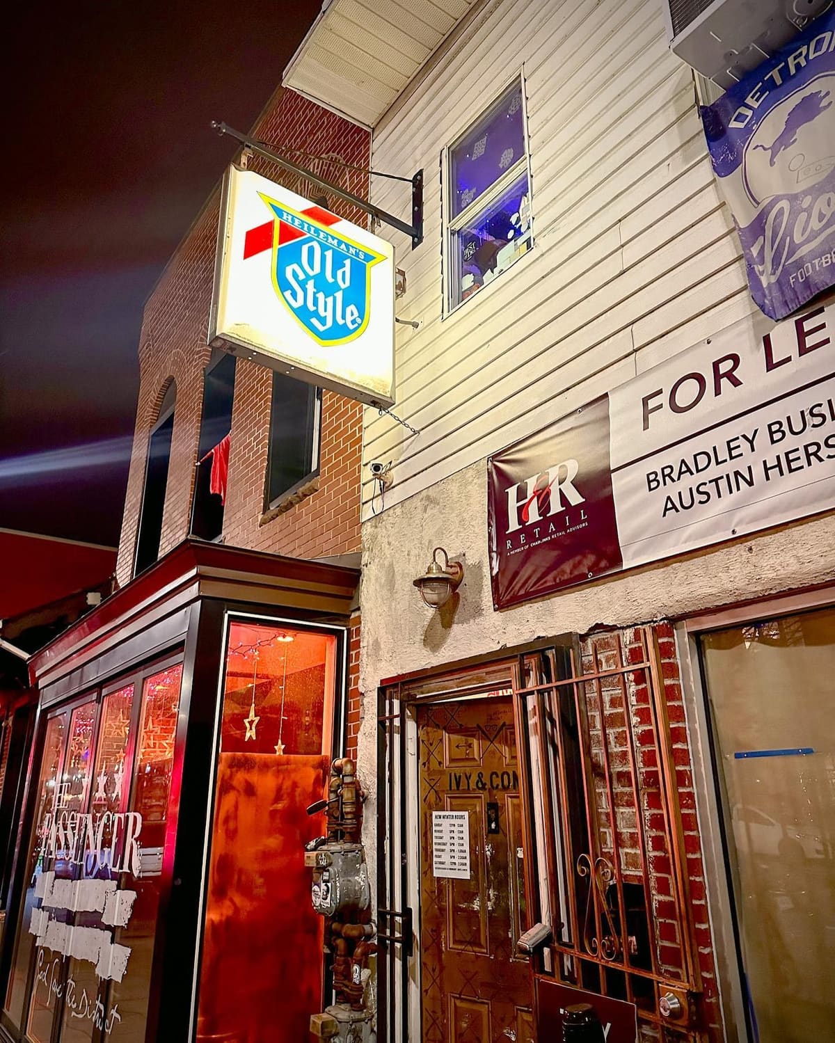 Restaurant exterior at Ivy & Coney