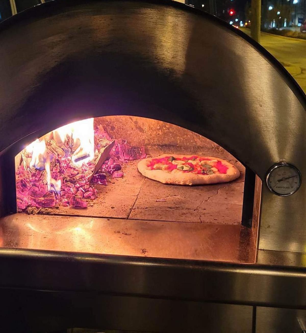 Pizza oven at Little Hill Pizza