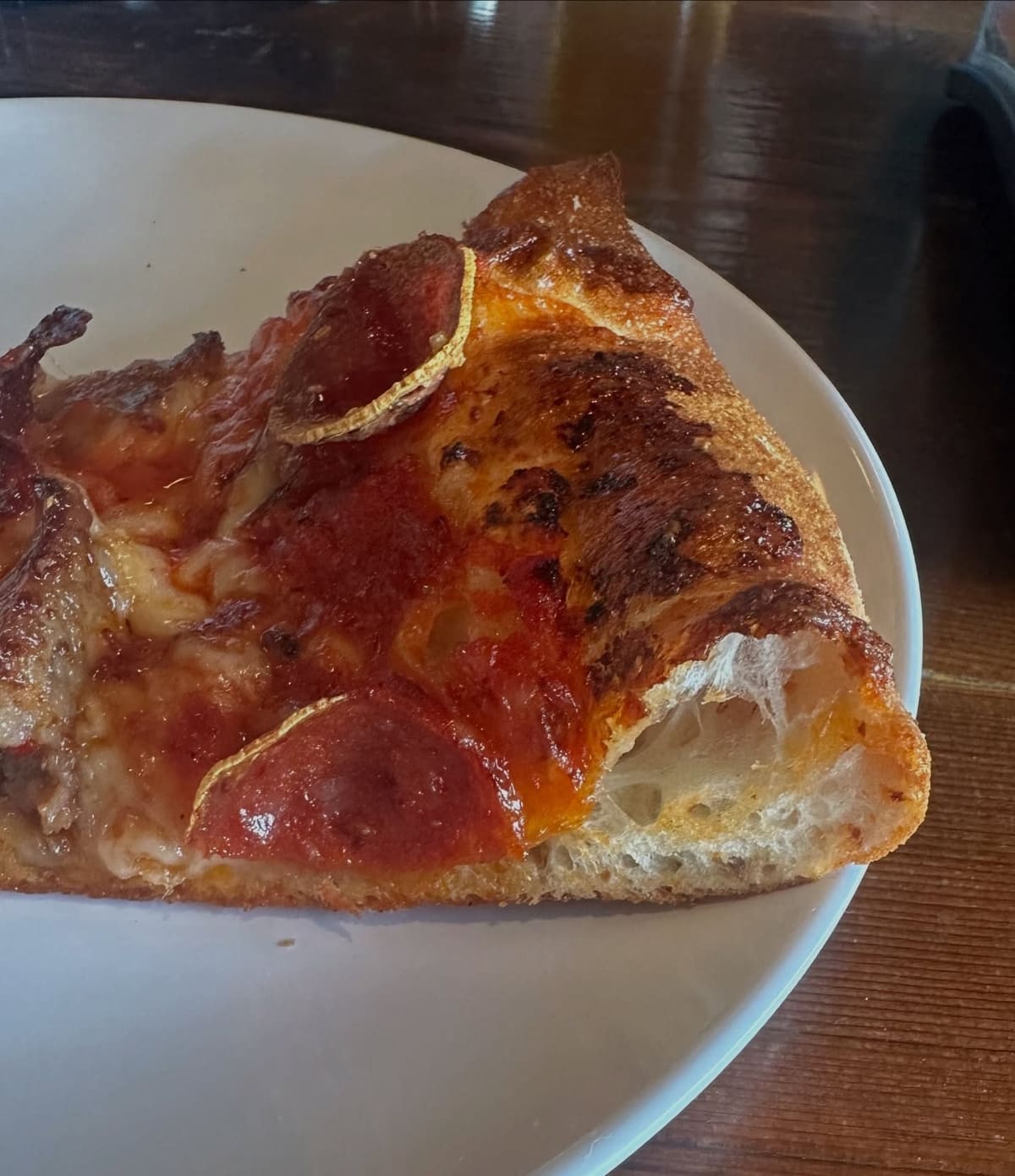 Pizza slice at Madtree Pizza
