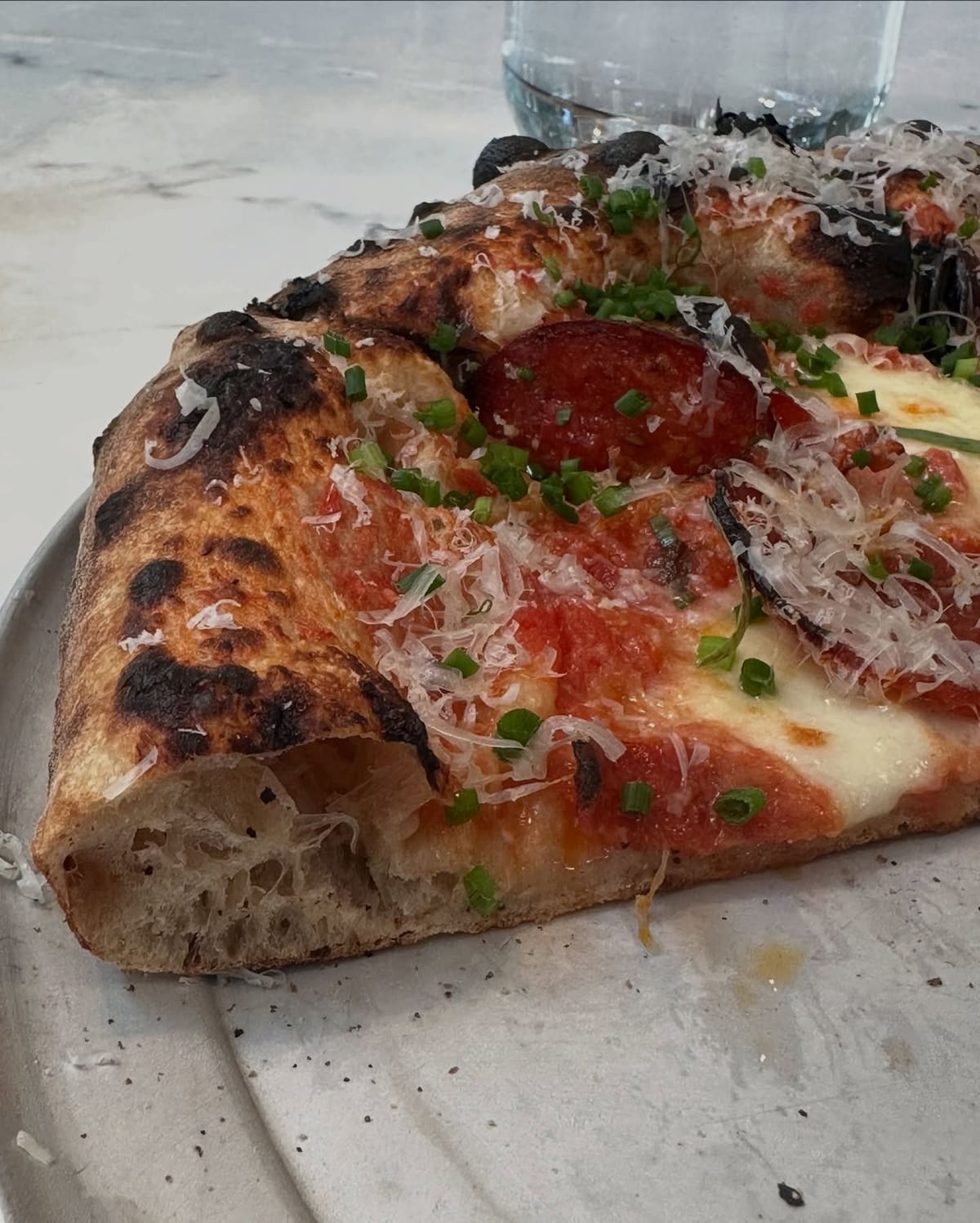 Pizza slice at Middle Brow