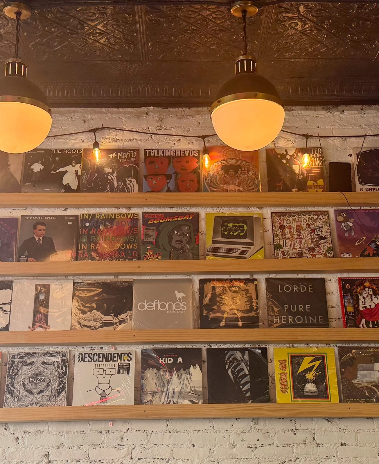 Restaurant interior at Nate’s Detroit Pizza