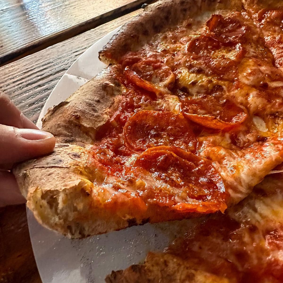 Pizza slice at Ocelot Pizza
