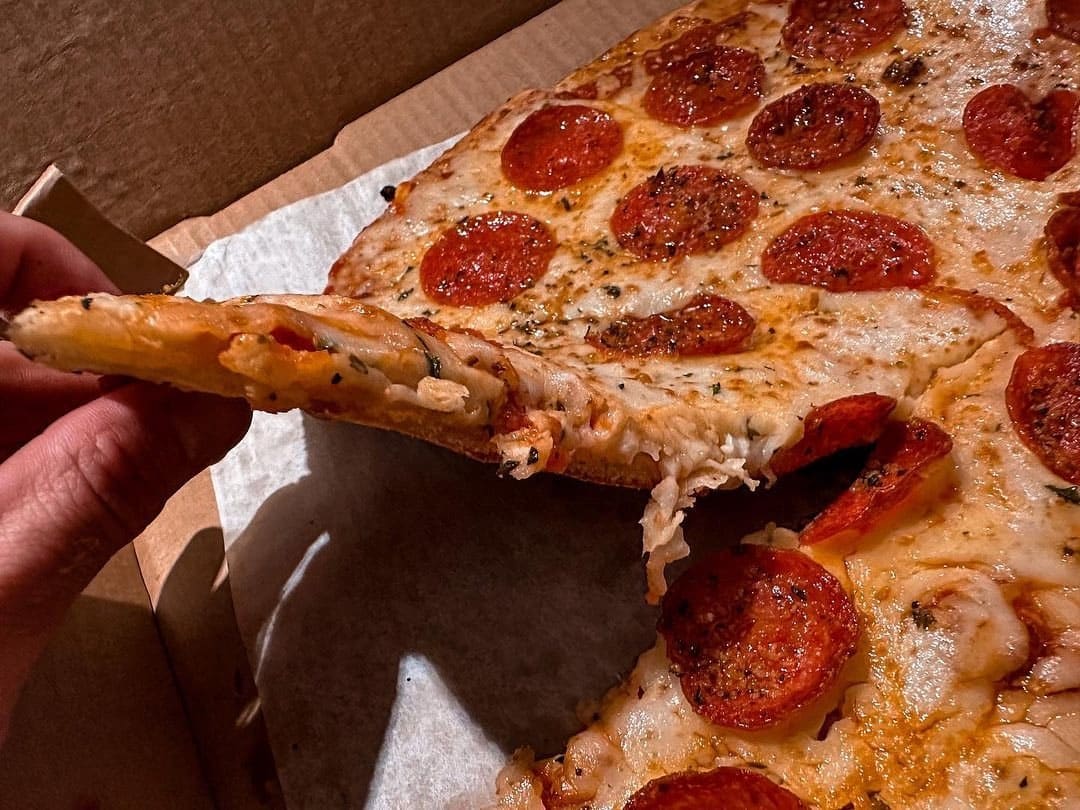 Pizza slice at Padrino