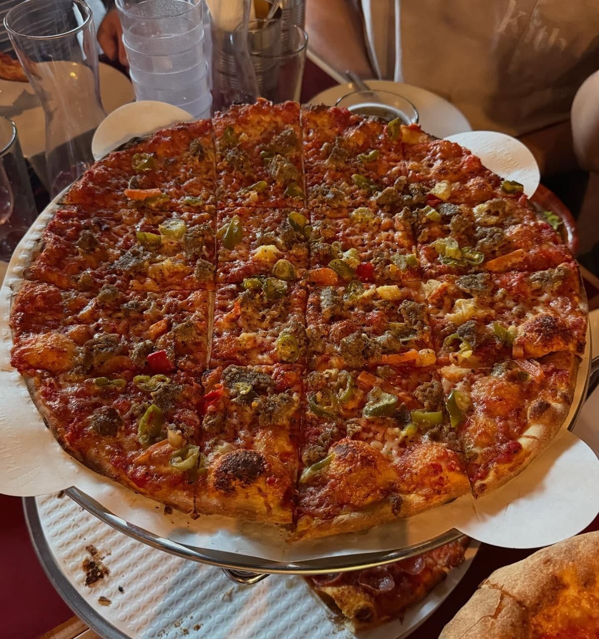 Tavern-style pizza at St Francis Apizza in Oakley
