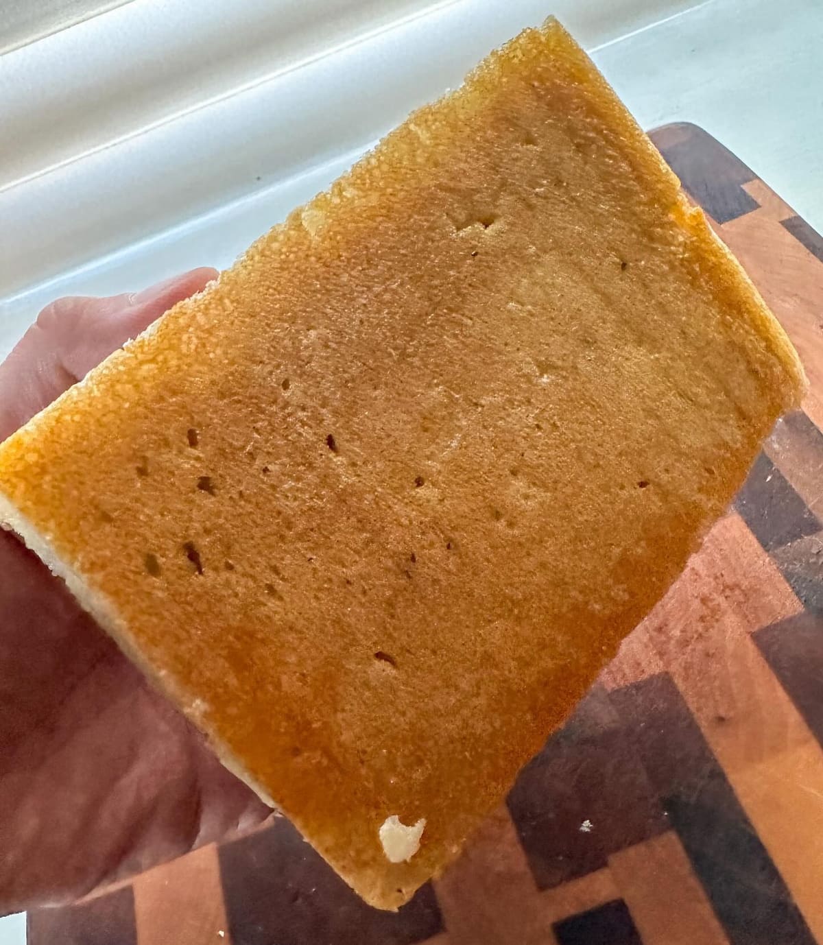 Underside of the pizza crust at The Wheel