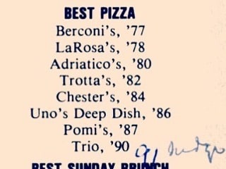 Restaurant artwork at Trotta’s Pizza