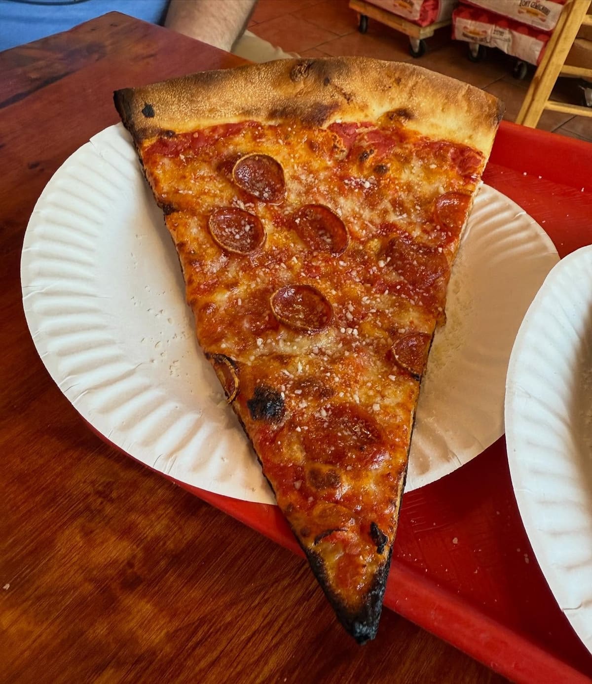 Pizza slice at Union Street Pizza in Brooklyn