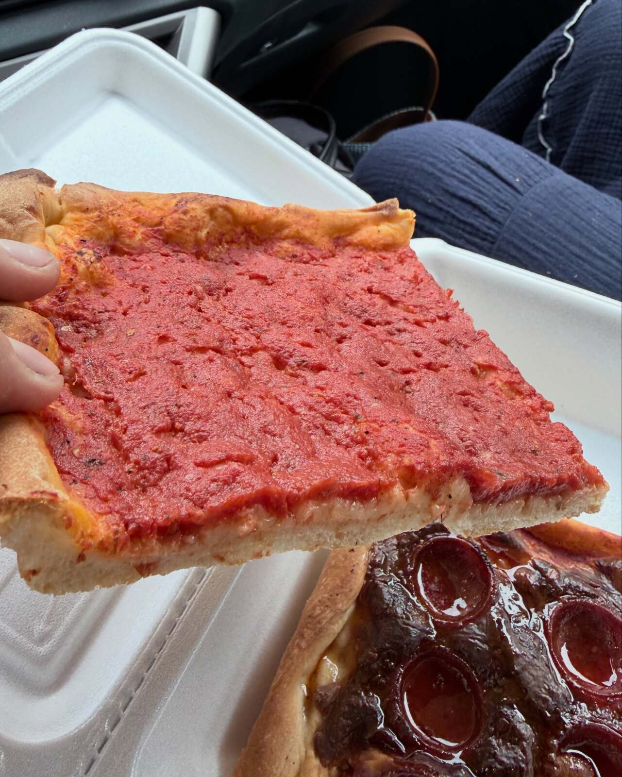 Tomato pie at Cacia’s Bakery