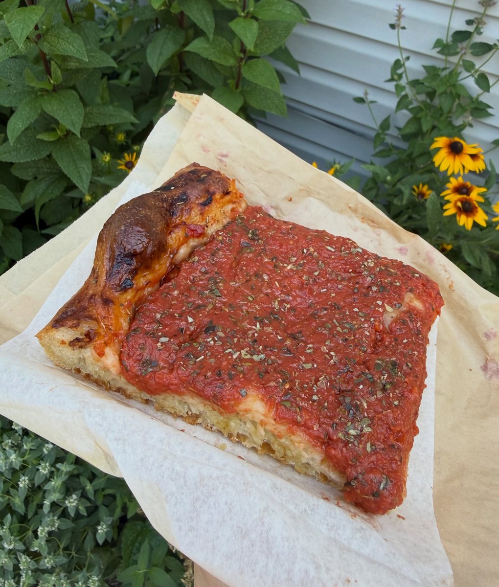 Tomato pie slice at Liberty Kitchen